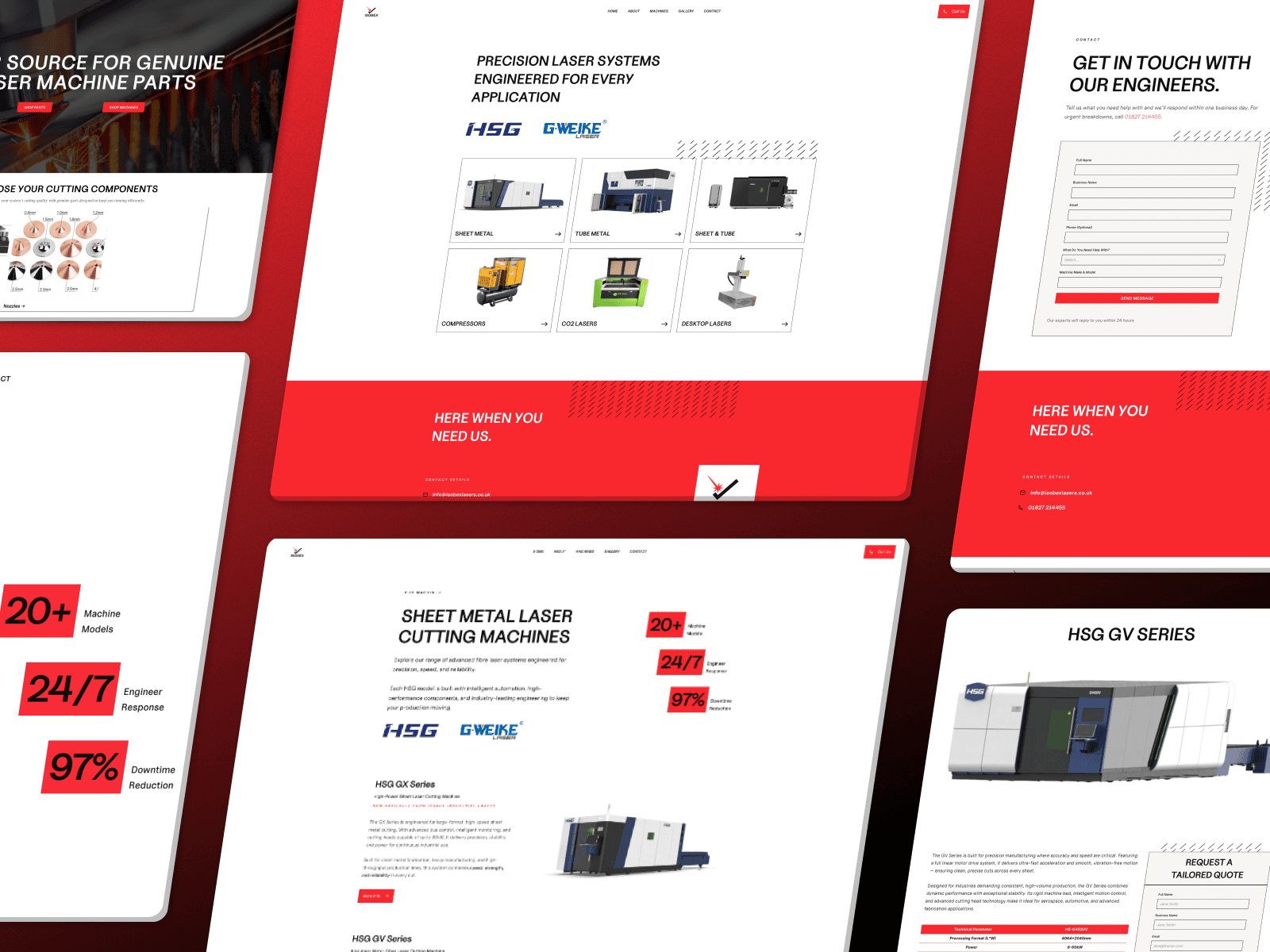 Isobex Lasers — screen 1